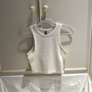 Divided Ribbed Tank Top